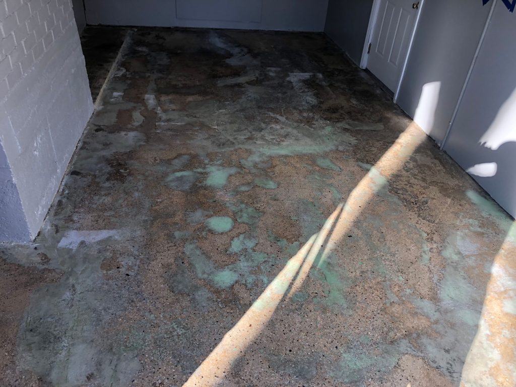 garage floor coating prep in Scarsdale